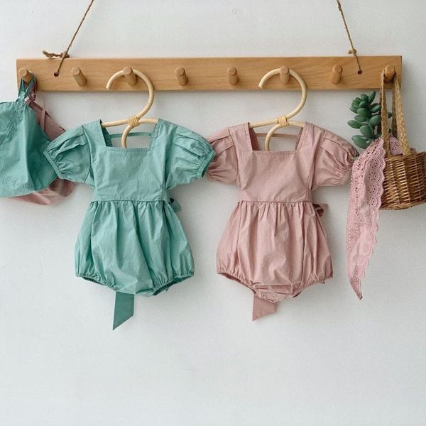 2020 korea style baby girls bow romper summer toddler kids jumpsuit with hat 0-2years, Blue
2020 korea style baby girls bow romper summer toddler kids jumpsuit with hat 0-2years, Blue
