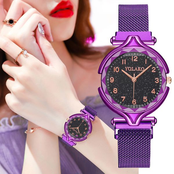 women watches magnetic starry sky female quartz clock wristwatch fashion ladies dressing wrist watches, Slivery;brown 
women watches magnetic starry sky female quartz clock wristwatch fashion ladies dressing wrist watches, Slivery;brown