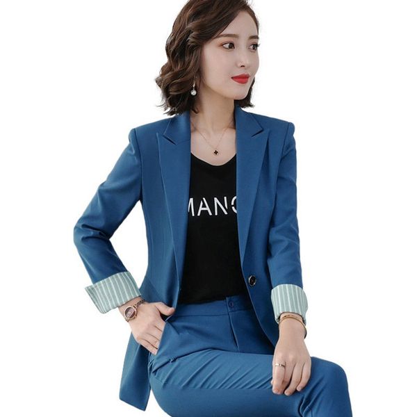 wiccon fashion 2 piece set contrast formal pant suit blazer office lady uniform designs women business jacket and pant, White;black
wiccon fashion 2 piece set contrast formal pant suit blazer office lady uniform designs women business jacket and pant, White;black