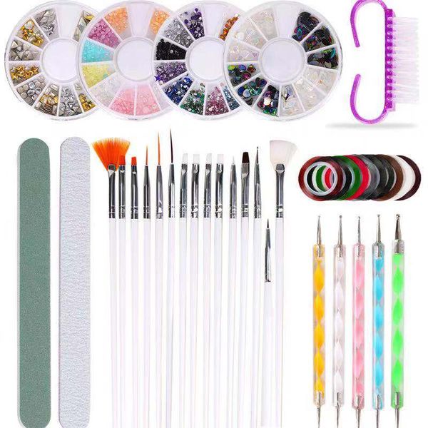 37pcs/set nail art tool set professional diy nail rhinestone pearl decoration brushes painting tool manicure pedicure set
37pcs/set nail art tool set professional diy nail rhinestone pearl decoration brushes painting tool manicure pedicure set