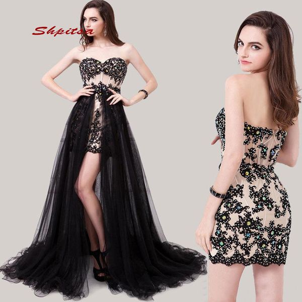 short detachable cocktail dresses party women mini graduation prom coctail homecoming dress, White;black
short detachable cocktail dresses party women mini graduation prom coctail homecoming dress, White;black