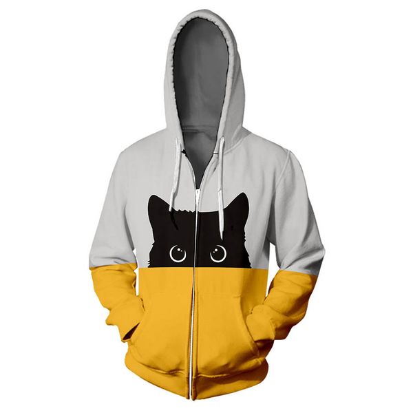 jaycosin fashion women coat thicker zipper lover cat print coats vintage loose retro female hoodie hip hop long sleeve coat 1106, Black;brown
jaycosin fashion women coat thicker zipper lover cat print coats vintage loose retro female hoodie hip hop long sleeve coat 1106, Black;brown