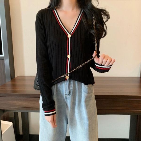 small ageing knitwear 2020 summer new all-match v-neck long-sleeved single-breasted sunscreen cardigan women, White
small ageing knitwear 2020 summer new all-match v-neck long-sleeved single-breasted sunscreen cardigan women, White