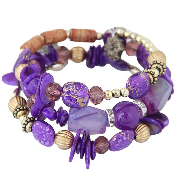 2019 retro women bracelet multi layers natural stone beaded adjustable bracelet jewelry gift woman's accesories, Black
2019 retro women bracelet multi layers natural stone beaded adjustable bracelet jewelry gift woman's accesories, Black