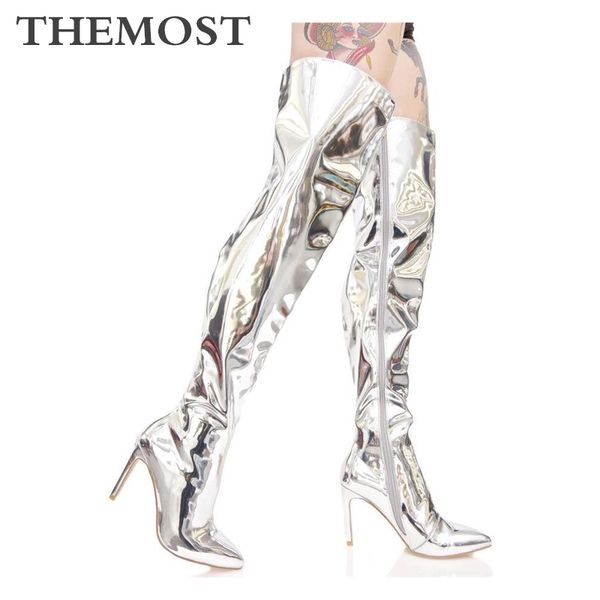 arqa mirror pu over the knee women's boots pointed high-heeled long boots fashion brand ladies high, Black
arqa mirror pu over the knee women's boots pointed high-heeled long boots fashion brand ladies high, Black