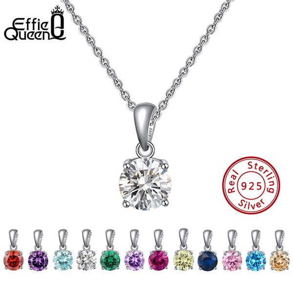 effie queen real 925 sterling silver pendant necklace lucky birthstone multi color zircons stud necklaces women jewelry bn118
effie queen real 925 sterling silver pendant necklace lucky birthstone multi color zircons stud necklaces women jewelry bn118
