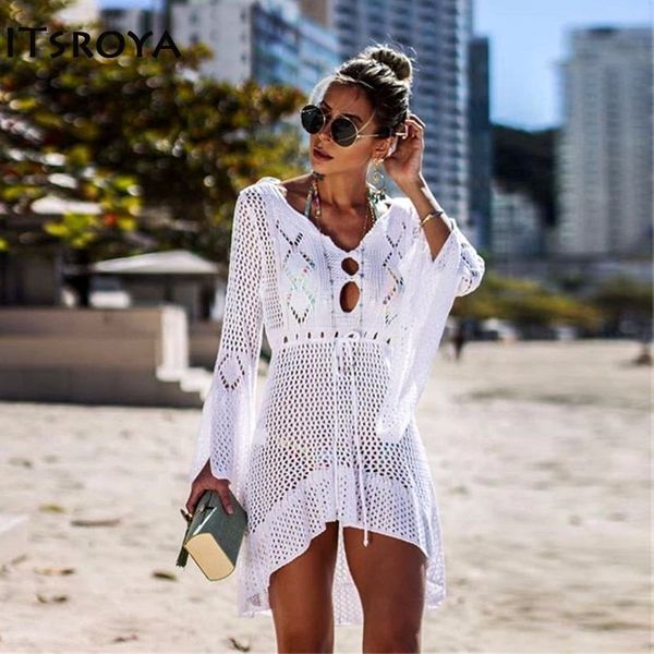 hollow out cover up bikini women swimsuit cover-up beach bathing suit beach wear knitting swimwear dress tunic robe, Blue;gray
hollow out cover up bikini women swimsuit cover-up beach bathing suit beach wear knitting swimwear dress tunic robe, Blue;gray