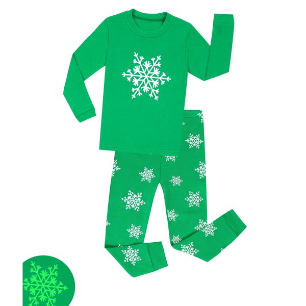 new children full sleeve glow in the dark pajamas for girls boys christmas pyjamas girls snowflake pijamas for 1-8t nightwear, Blue;red
new children full sleeve glow in the dark pajamas for girls boys christmas pyjamas girls snowflake pijamas for 1-8t nightwear, Blue;red