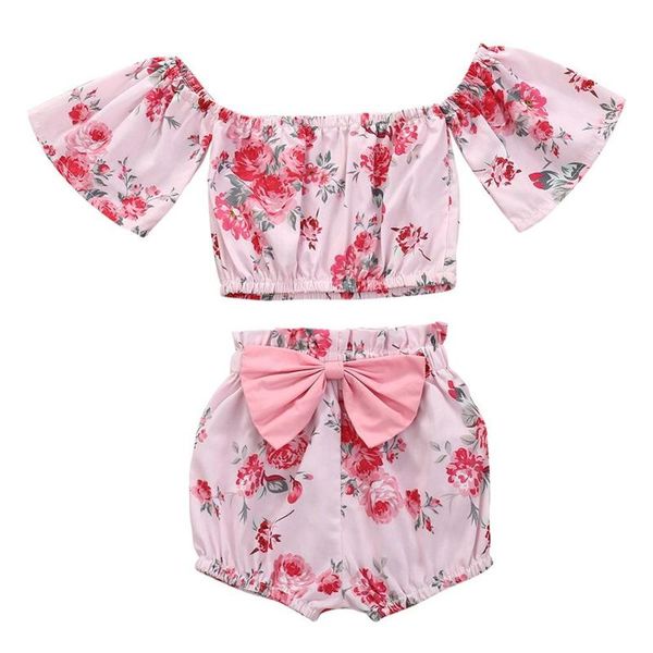summer children baby girls casual short sleeve flower print t-shirt +floral shorts costume set, White
summer children baby girls casual short sleeve flower print t-shirt +floral shorts costume set, White