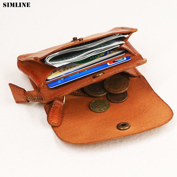 simline genuine leather wallet women vintage handmade female short small wallets coin purse card holder case with zipper pocket cj191219, Red;black
simline genuine leather wallet women vintage handmade female short small wallets coin purse card holder case with zipper pocket cj191219, Red;black