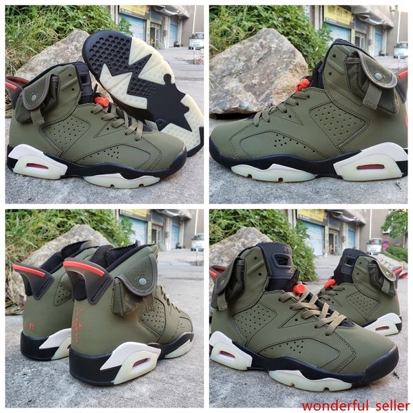 2019 new arrived travis scotts 6 og cactus jack glow in dark 3m reflective army green men designer basketball shoes 6s sports sneakers
2019 new arrived travis scotts 6 og cactus jack glow in dark 3m reflective army green men designer basketball shoes 6s sports sneakers
