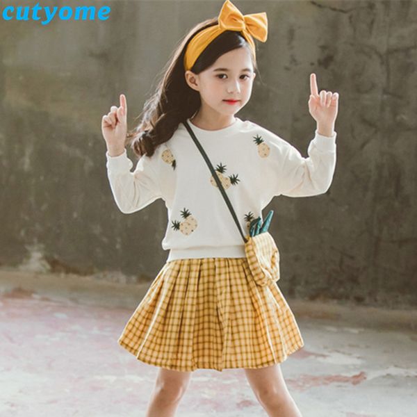 2pcs/set baby child outfits long sleeve pineapple hoodies+plaid skirt korean children's girl kids back to school clothing suit 9 t20070, White
2pcs/set baby child outfits long sleeve pineapple hoodies+plaid skirt korean children's girl kids back to school clothing suit 9 t20070, White