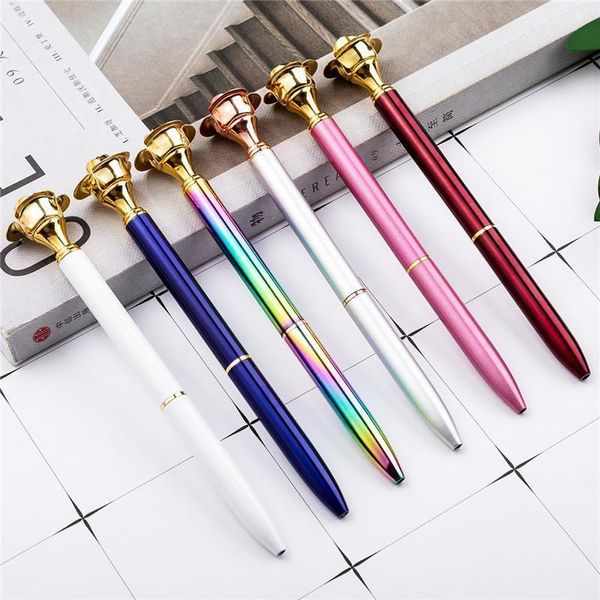new creative golden rose sculpture ballpoint pens school office supplies signature business pen student gift, Blue;orange
new creative golden rose sculpture ballpoint pens school office supplies signature business pen student gift, Blue;orange