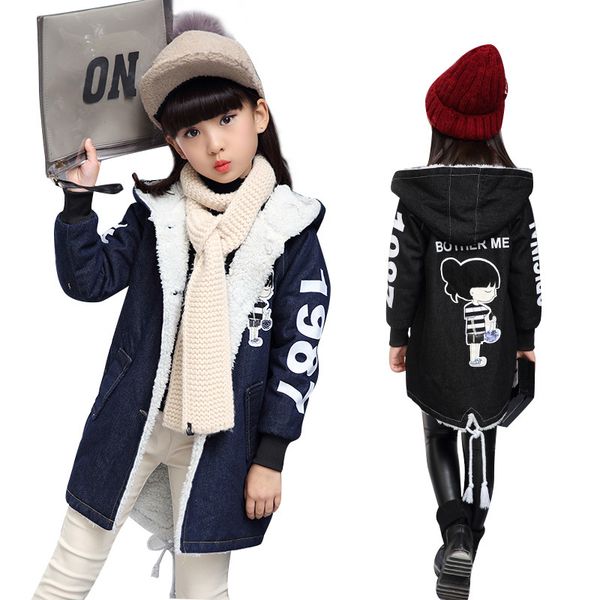 2018 new winter children's denim jackets for girls long clothes girl kids thick warm outerwear coats denim cotton hooded jacket, Blue;gray
2018 new winter children's denim jackets for girls long clothes girl kids thick warm outerwear coats denim cotton hooded jacket, Blue;gray