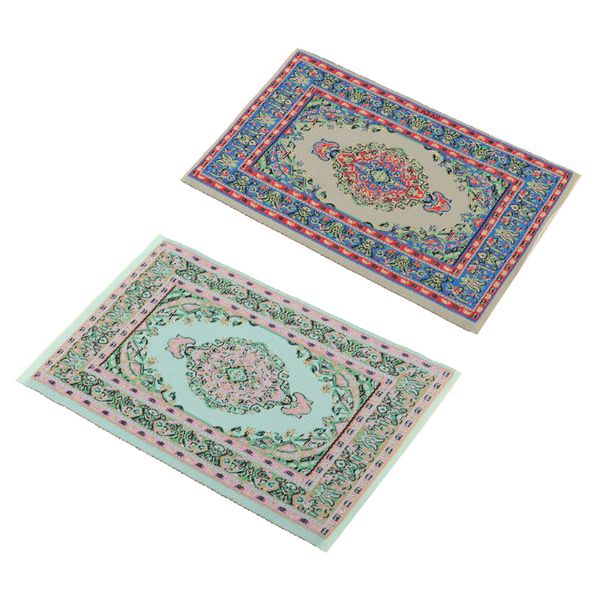2 pieces handmade 1/12 dollhouse miniature rug turkish style woven carpet floor covering area rug children room
2 pieces handmade 1/12 dollhouse miniature rug turkish style woven carpet floor covering area rug children room