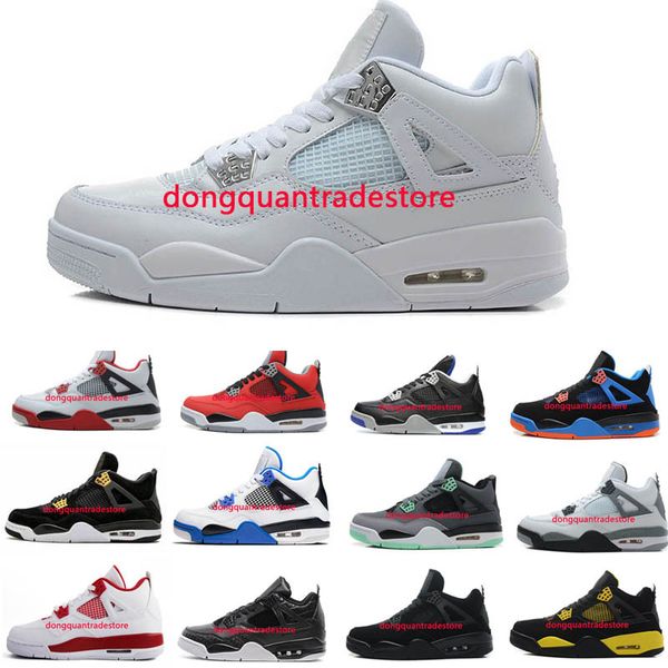 4s 4 men basketball shoes pure money royalty white cement premium black bred fire red mens sports sneakers size 8-12
4s 4 men basketball shoes pure money royalty white cement premium black bred fire red mens sports sneakers size 8-12