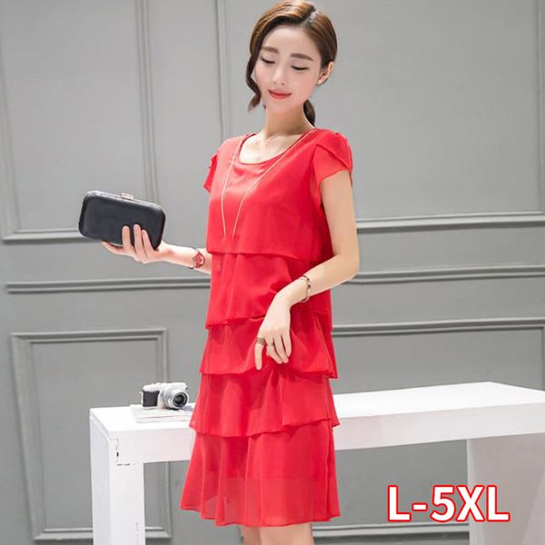 summer dress 2020 women plus size 5xl elegant ladies dresses chiffon ruffle cocktail party vestido lady black red pink, Black;gray
summer dress 2020 women plus size 5xl elegant ladies dresses chiffon ruffle cocktail party vestido lady black red pink, Black;gray