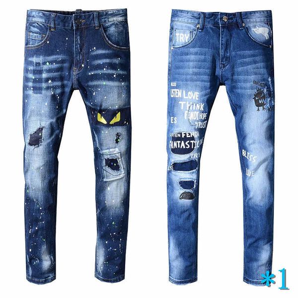 mens jeans retro distressed ripped jeans slim fit motorcycle biker denim jeans autumn fashion brand mens pants#1, Blue
mens jeans retro distressed ripped jeans slim fit motorcycle biker denim jeans autumn fashion brand mens pants#1, Blue