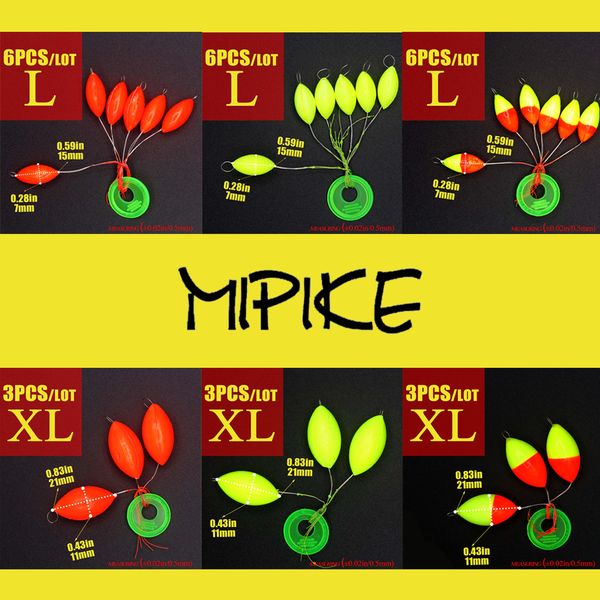 mipike 1 group 3pcs/6pcs eva cylinder rig floats fishing float tip sbeans red orange yellow green rigging terminal
mipike 1 group 3pcs/6pcs eva cylinder rig floats fishing float tip sbeans red orange yellow green rigging terminal
