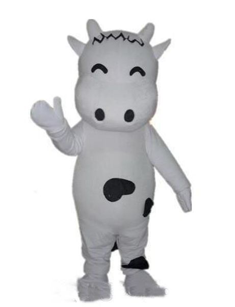 2018 factory a lovely white dairy cow mascot costume with small eyes for to wear, Red;yellow
2018 factory a lovely white dairy cow mascot costume with small eyes for to wear, Red;yellow