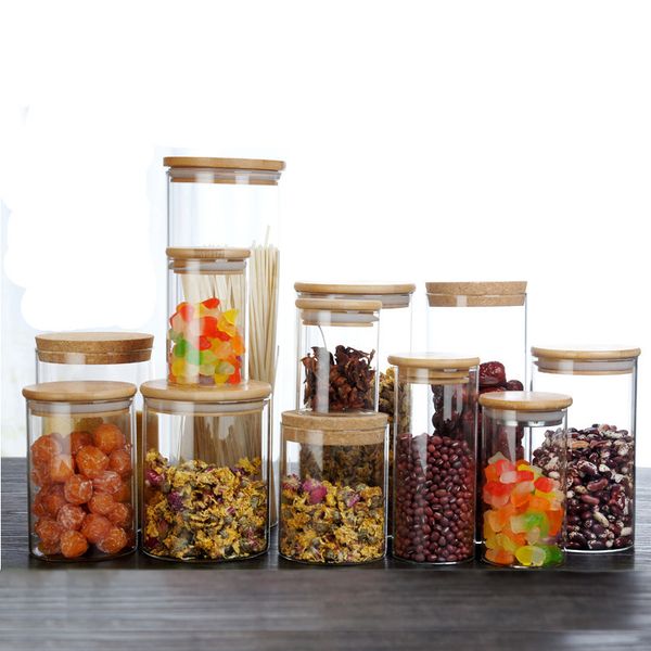 4pcs multi specification glass storage bottles jars with bamboo lid coffee beans candy can box container kitchen accessories
4pcs multi specification glass storage bottles jars with bamboo lid coffee beans candy can box container kitchen accessories