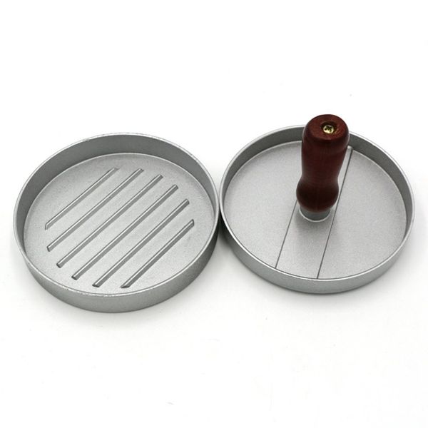 aluminum patty press form hamburger mold wood handle burger pressure press burger making tools kitchen accessories
aluminum patty press form hamburger mold wood handle burger pressure press burger making tools kitchen accessories