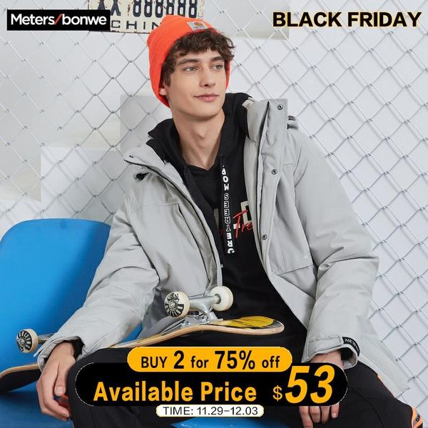 metersbonwe 2019 thick down jacket men winter warm 80% gray duck down coat man high collar hooded coat outwear, Black
metersbonwe 2019 thick down jacket men winter warm 80% gray duck down coat man high collar hooded coat outwear, Black