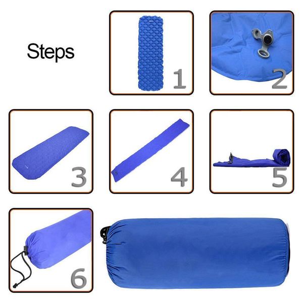 портативный открытый спящего pad ultralight compact air pad надувной легкий коврик для кемпинга альпинизм - синий
портативный открытый спящего pad ultralight compact air pad надувной легкий коврик для кемпинга альпинизм - синий