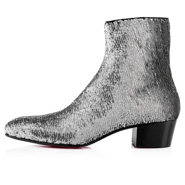 2018excellent sequins ankle boots men zipper red bottom huston flat man's boots luxury designer outdoor red sole wedding party dress eu, Black
2018excellent sequins ankle boots men zipper red bottom huston flat man's boots luxury designer outdoor red sole wedding party dress eu, Black