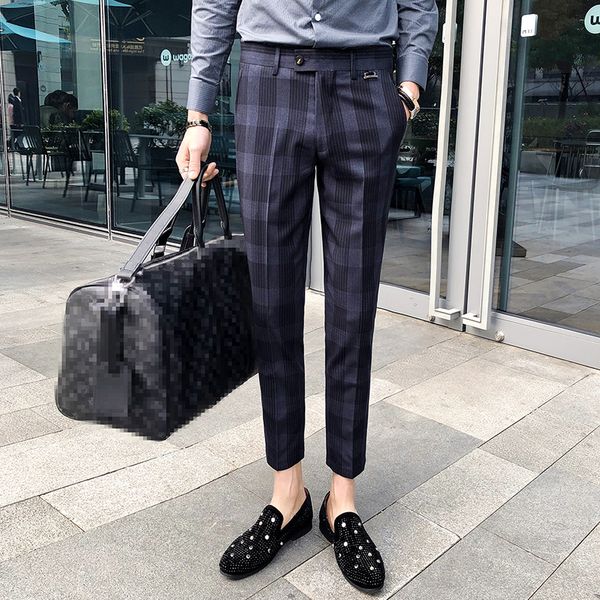 plaid check men dress pant slim fit blue brown pantalon costume homme summer dress pants for men pantalon de vestir hombre, White;black
plaid check men dress pant slim fit blue brown pantalon costume homme summer dress pants for men pantalon de vestir hombre, White;black