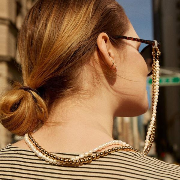 miwen simulated pearl beads sunglass chians for women gold beaded eyeglass holder neck strap rope chains elegant party jewelry, Silver
miwen simulated pearl beads sunglass chians for women gold beaded eyeglass holder neck strap rope chains elegant party jewelry, Silver
