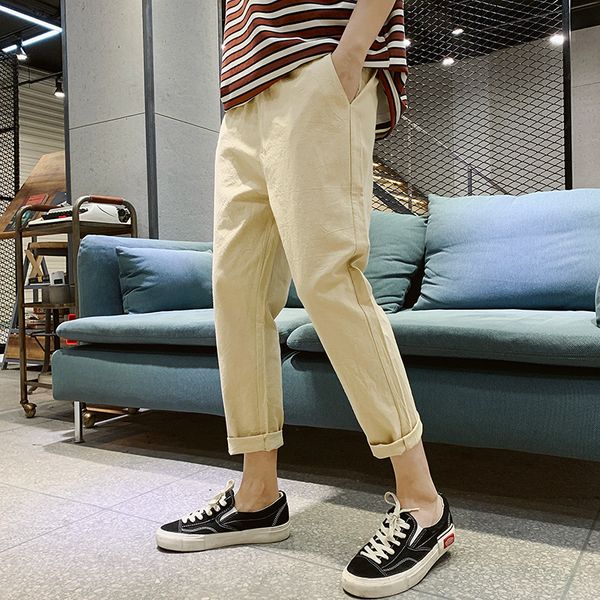 korea style 100% men cotton casual pants spring summer thin men sportwear pants loose fashion ankle lengh daily, Black
korea style 100% men cotton casual pants spring summer thin men sportwear pants loose fashion ankle lengh daily, Black