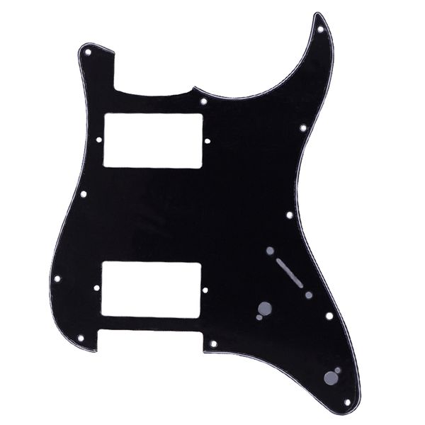 11 holes ssh style scratchplate pickguard protection plate for st electric guitar, 2-ply, black
11 holes ssh style scratchplate pickguard protection plate for st electric guitar, 2-ply, black