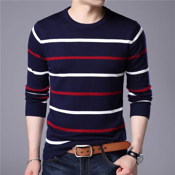 pullover men brand clothing 2020 autumn winter wool slim fit sweater men casual striped pull jumper, White;black
pullover men brand clothing 2020 autumn winter wool slim fit sweater men casual striped pull jumper, White;black
