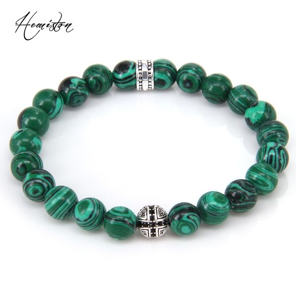 malachite beads elastic bracelet with cross hero bead, european rebel heart jewelry gift for men ts b253, Black
malachite beads elastic bracelet with cross hero bead, european rebel heart jewelry gift for men ts b253, Black