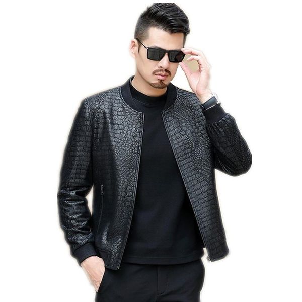 mens slim fit leather jacket business man casual autumn stand collar bomber jacket outerwear coat young size m-3xl, Black;brown
mens slim fit leather jacket business man casual autumn stand collar bomber jacket outerwear coat young size m-3xl, Black;brown