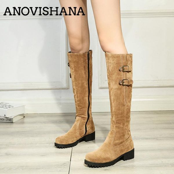 anovishana 2018 plus big size 33-44 winter snow boots buckle zip knee boots women winter thigh high footwear d471, Black
anovishana 2018 plus big size 33-44 winter snow boots buckle zip knee boots women winter thigh high footwear d471, Black