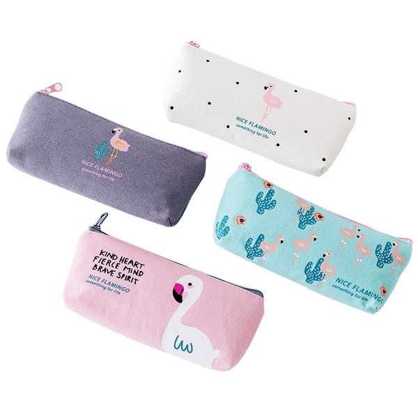 kpop cute kawaii cartoon flamingo canvas zipper pencil case pencil box school kid office stationery supplies storage bag
kpop cute kawaii cartoon flamingo canvas zipper pencil case pencil box school kid office stationery supplies storage bag