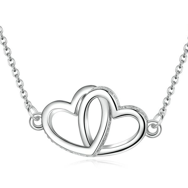 eudora sterling silver heart to heart style pendant love necklace polishing silver necklaces with 18 inch chain & gift box d429
eudora sterling silver heart to heart style pendant love necklace polishing silver necklaces with 18 inch chain & gift box d429