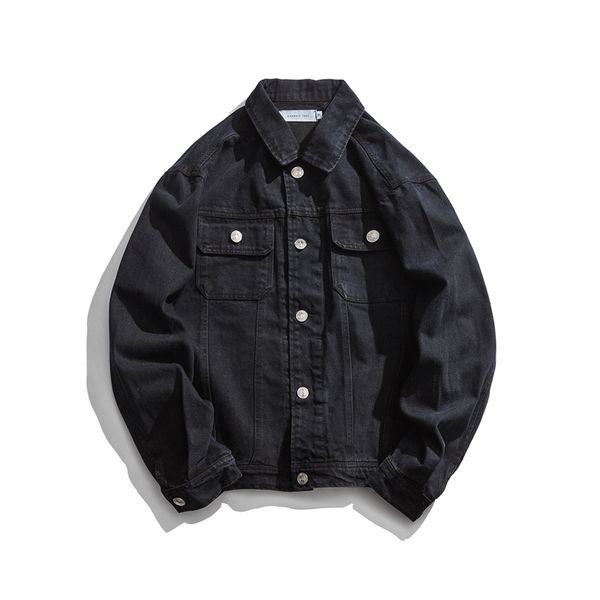 ewq / men's wear streetwear all-match denim jacket for male loose oversize blue black coat 2020 spring new long sleeve 9y1451, Black;brown
ewq / men's wear streetwear all-match denim jacket for male loose oversize blue black coat 2020 spring new long sleeve 9y1451, Black;brown