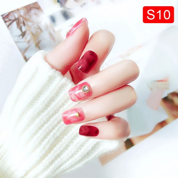 24pcs ladies fake nails beads marble texture manicure decoration decals diy false nails v9-drop, Black
24pcs ladies fake nails beads marble texture manicure decoration decals diy false nails v9-drop, Black