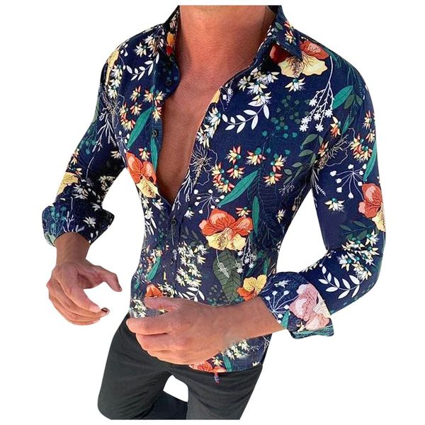 men's causal long sleeve v-neck flower printed shirt fit slim blouse loose lapel fashion new 2019 men blouse camisa hombre, White;black
men's causal long sleeve v-neck flower printed shirt fit slim blouse loose lapel fashion new 2019 men blouse camisa hombre, White;black