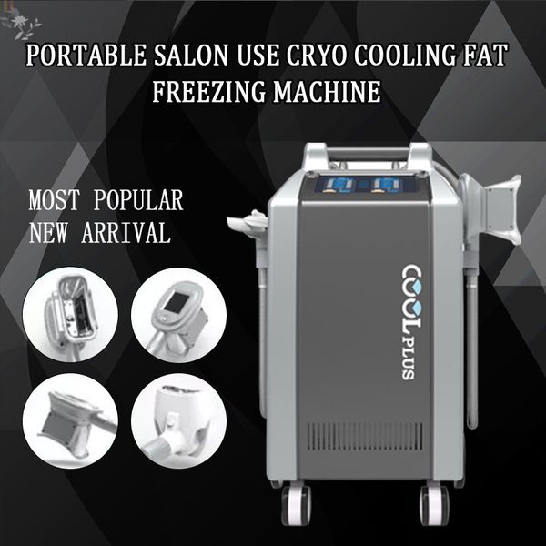 portable 4 handles cryolipolysis for double chin/ cryolipolysis double chin with for weight loss ce/dhl