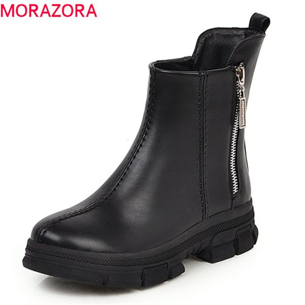 morazora 2020 new arrival women ankle boots round toe zip comfortable flat casual shoes fashion autumn winter booties woman, Black
morazora 2020 new arrival women ankle boots round toe zip comfortable flat casual shoes fashion autumn winter booties woman, Black