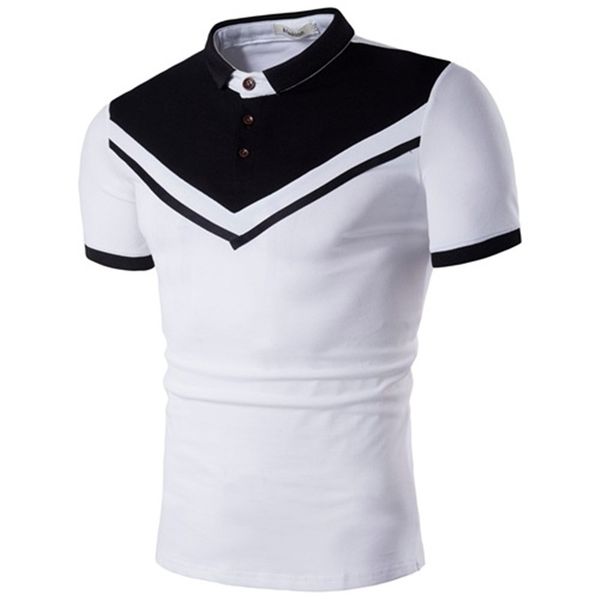 mens designer patchwork polo fashion solid color polo casual lapel neck short sleeves polos mens clothing, White;black
mens designer patchwork polo fashion solid color polo casual lapel neck short sleeves polos mens clothing, White;black