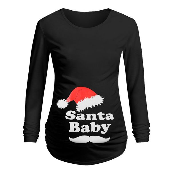 maternity clothes t-shirt christmas maternity long sleeve letter printed t-shirt pregnancy blouse for pregnant women, White
maternity clothes t-shirt christmas maternity long sleeve letter printed t-shirt pregnancy blouse for pregnant women, White