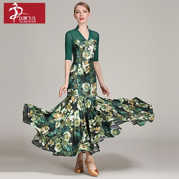 printing ballroom dress with mid-length mesh sleeves woman dance waltz & tango costume flamenco competition skirt 3 colors a0001, Black;red
printing ballroom dress with mid-length mesh sleeves woman dance waltz & tango costume flamenco competition skirt 3 colors a0001, Black;red
