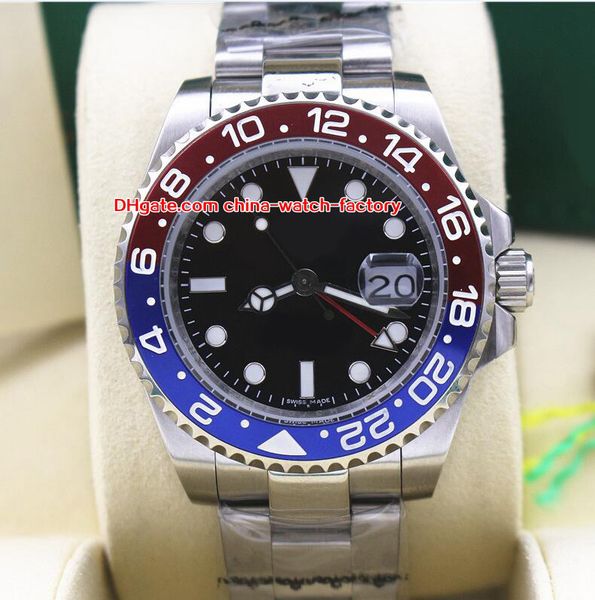 2 style watch 40mm gmt 116719 116719blro 116719-blro pepsi bezel stainless steel asia 2813 movement automatic mens watches, Slivery;brown
2 style watch 40mm gmt 116719 116719blro 116719-blro pepsi bezel stainless steel asia 2813 movement automatic mens watches, Slivery;brown