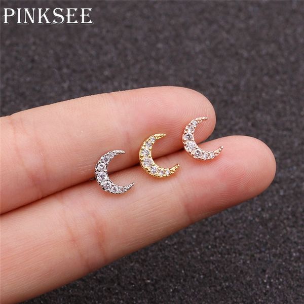 pinksee crystal moon козелка пирсинг серьги циркон из нержавеющей стали уха стержня ювелирных изделий шарма тела, Slivery;golden
pinksee crystal moon козелка пирсинг серьги циркон из нержавеющей стали уха стержня ювелирных изделий шарма тела, Slivery;golden