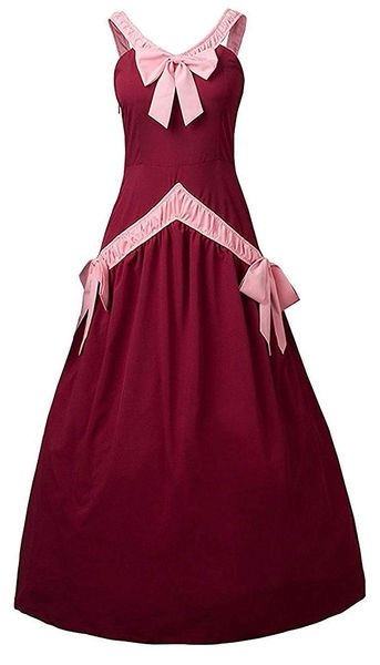 fairy tail mirajane strauss red long dress party dress clothing outfit cosplay costume, Black
fairy tail mirajane strauss red long dress party dress clothing outfit cosplay costume, Black